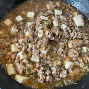 1057190の作ってみた!投稿(辛くない！野菜たっぷり！給食のマーボー豆腐)