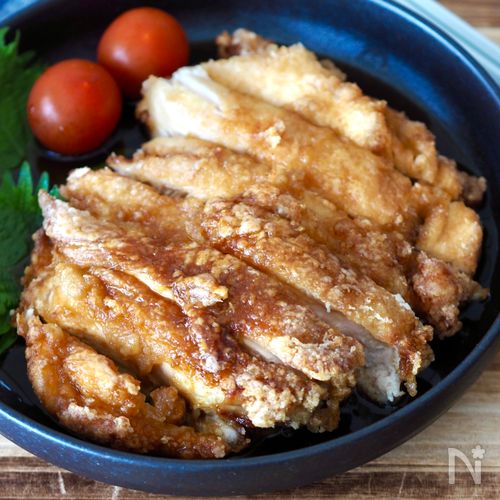 男性ウケ抜群！鶏胸肉の丸ごと竜田揚げ