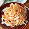 子どもも食べやすい♪人参とレンコンのまろやかサラダ