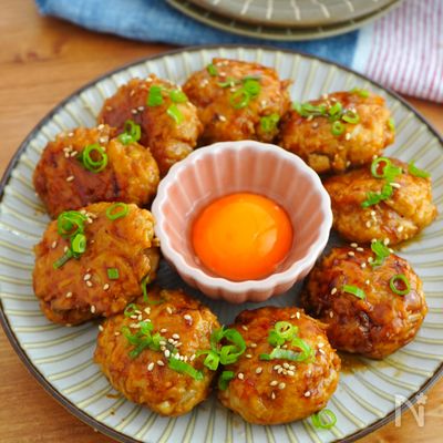 えのきともやしの照り焼きつくね【ボリューム節約ヘルシー♪】