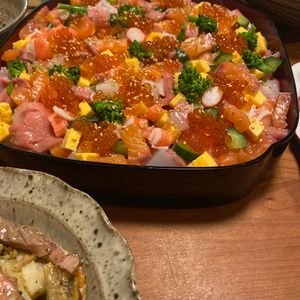 sachikoの作ってみた!投稿(簡単！華やかちらし寿司【大葉酢飯・華やかに盛りつけるコツ】)