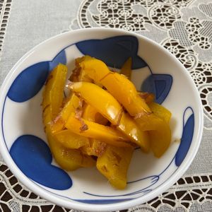 万福の作ってみた!投稿(これはハマる♡レンジで簡単！『パプリカのめんつゆおひたし』)