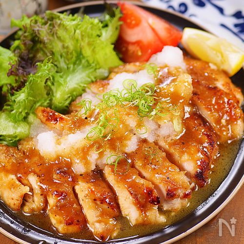 ガリバタレモンおろし🤭💕鶏むね肉のチキンステーキ