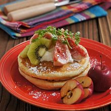 米粉とオートミールのお腹スッキリパンケーキ