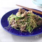 豆苗のチャプチェ風♪フライパンに入れるだけ