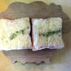 チョロリスの作ってみた!投稿(水切りヨーグルトのクロックムッシュ風トースト。)