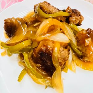 ちひろの作ってみた!投稿(お箸が止まらない！ふんわり肉団子と野菜の甘酢あん)