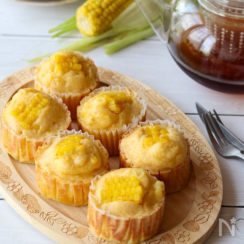 おから入りで栄養満点!
とうもろこしの米粉マフィン