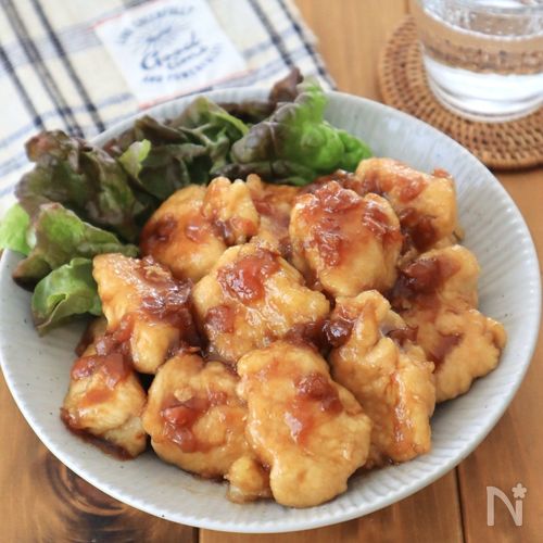 鶏むね肉でもしっとり柔らか♡甘辛梅チキン