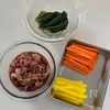 ラップで包んで本格キンパ【巻かないから簡単♡】の下準備