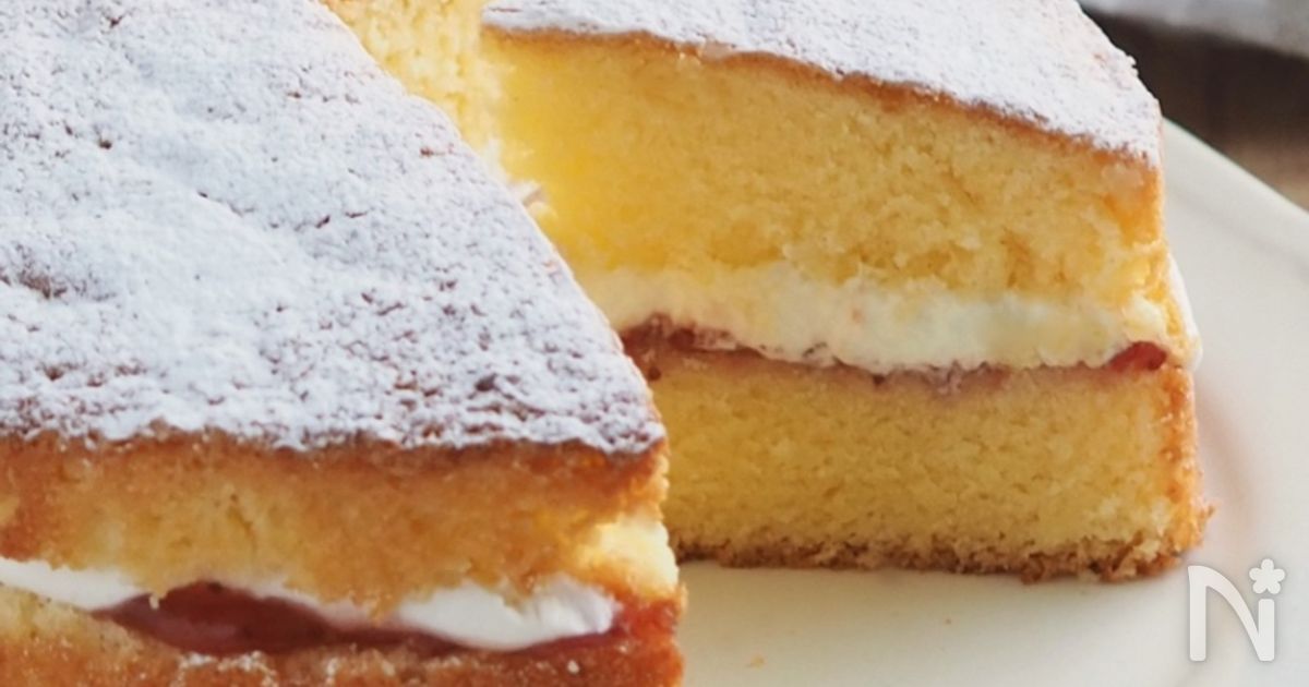 簡単配合で作る、ふわっじゅわっ！ヴィクトリアケーキ