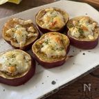 さつまいもレモン煮で【マスタードチーズ焼き】
