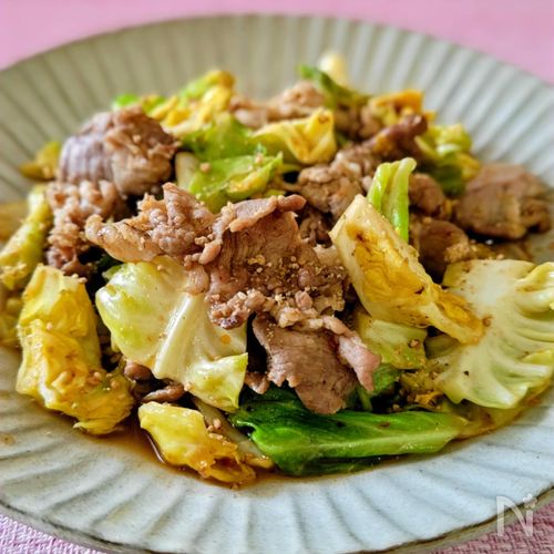 【春キャベツと豚ロース肉の甘辛炒め】ご飯が進む!手軽に美味♪