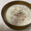 シゲカヨの作ってみた!投稿(ごはんもパンもイケちゃう♡『きのことベーコンの豆乳スープ』)