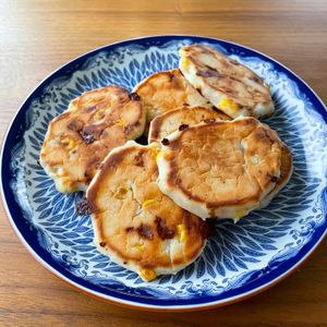 かよなんの作ってみた!投稿(米粉のコーンパン【フライパン＆発酵なしの簡単米粉パン】)