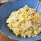 レンチンして和えるだけ「白菜とツナの生姜ごま酢和え」