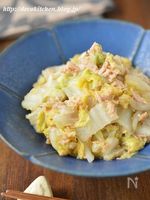 レンチンして和えるだけ「白菜とツナの生姜ごま酢和え」
