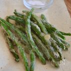 いんげんの丸ごと一本揚げ