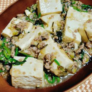 ヴェルの作ってみた!投稿(塩こんぶで絶品《ほうれん草たっぷり♡塩麻婆豆腐》)