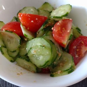 1477742の作ってみた!投稿(【きゅうりとトマトのうまだれナムル】この味付けおいしすぎる！)