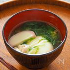 【お雑煮】鶏肉と水菜の関西風