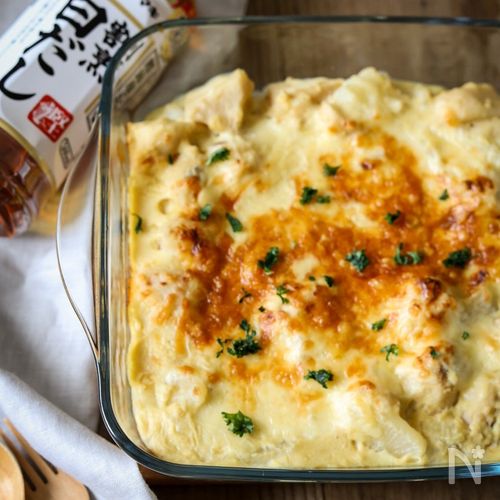 味付けは白だしだけ!ほっこり和風グラタン