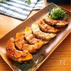 あまじょっぱさがたまらない♡かぼちゃの肉巻き生姜焼き