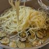 【スパゲッティ・アッラ・ネラーノ】ズッキーニとチーズでの工程4
