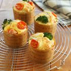 ホットケーキミックスでできる！お食事系マフィンで贅沢朝ごはん♪