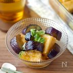 【厚揚げと茄子の揚げ浸し】ジュワッと美味しい