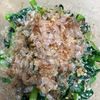 キキとララの作ってみた!投稿(小松菜が超絶美味しい《おかか胡麻マヨサラダ》)