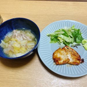 615123の作ってみた!投稿(【白菜と豚バラのニンニク旨塩スープ】とろ〜り卵が最高♡)