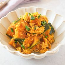 【味つけたったの1つ！】かぼちゃのガーリック醤油そぼろ煮
