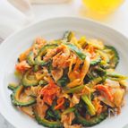 とろとろチーズで苦み控えめ♡ご飯がススム『ゴーヤの豚キムチ』