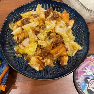 1169387の作ってみた!投稿(おかずやお弁当にも♪【厚揚げときゃべつの甘辛韓国風そぼろ】)