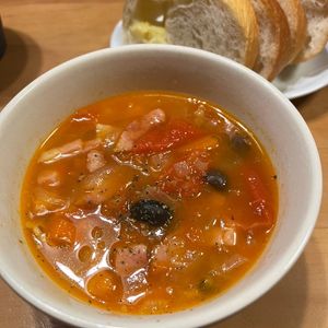 1183408の作ってみた!投稿(フレッシュトマトで！野菜たっぷりミネストローネ)