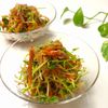とのちゃまの作ってみた!投稿(春雨サラダのヘルシー版♪『豆苗と糸こんにゃくの中華サラダ』)
