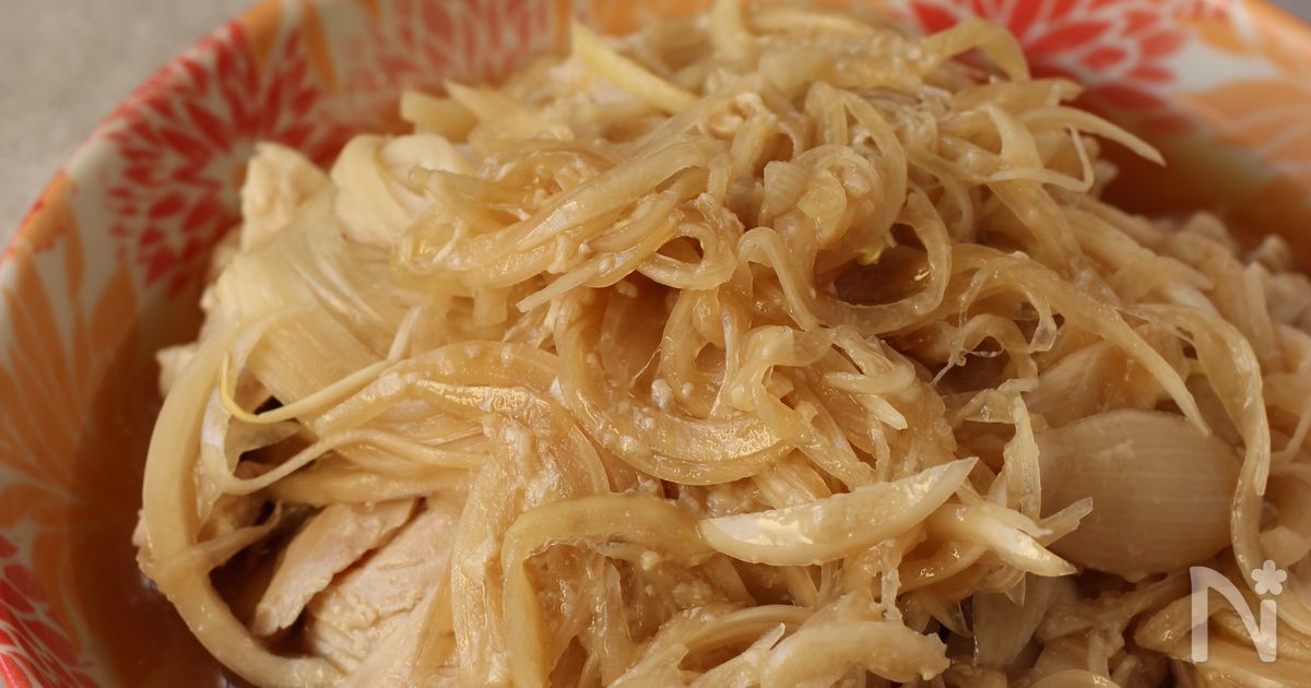 作業5分でヘルシー主菜【鶏むね肉と玉ねぎのレンジ蒸し】のレシピ動画 | レシピサイトNadia