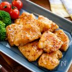 【鶏むね肉のマスタード醤油焼き】しっとり絶品☆柔らかい♪