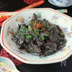 お肉たっぷり、ご飯がすすむ！黒い麻婆茄子