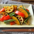 彩りグリル野菜の和風マリネ
