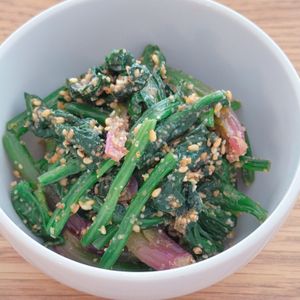 ミルクの作ってみた!投稿(『ほうれん草のごま和え』もう味付けに迷わない！)