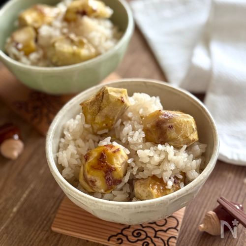 米麹甘酒でほくほく優しい栗ご飯【STAUB炊き】