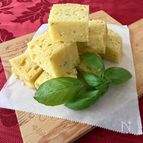 材料4つ！ポリ袋＆レンジであっという間♪『バジル蒸しパン』