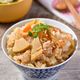 鶏そぼろとたけのこの炊き込みご飯｜味しみ抜群！冷めても絶品