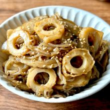 レンジで10分!簡単味しみ【ごぼうと糸こんにゃくのきんぴら】