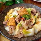 パパッと作れる♪【豚こまと厚揚げ白菜の中華炒め】