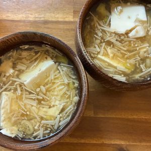 くだもの大好き🧡の作ってみた!投稿(【とろとろねぎ胡麻スープ】豆腐とえのきの簡単中華スープ♬)