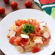 【たことトマトの冷たいパスタ】夏におすすめ簡単レシピ