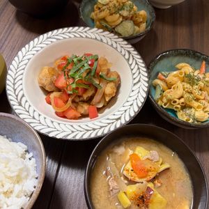 なっぴの作ってみた!投稿(ポン酢で簡単！【鶏肉のトマト南蛮漬け】暑い日に食べたい♪)